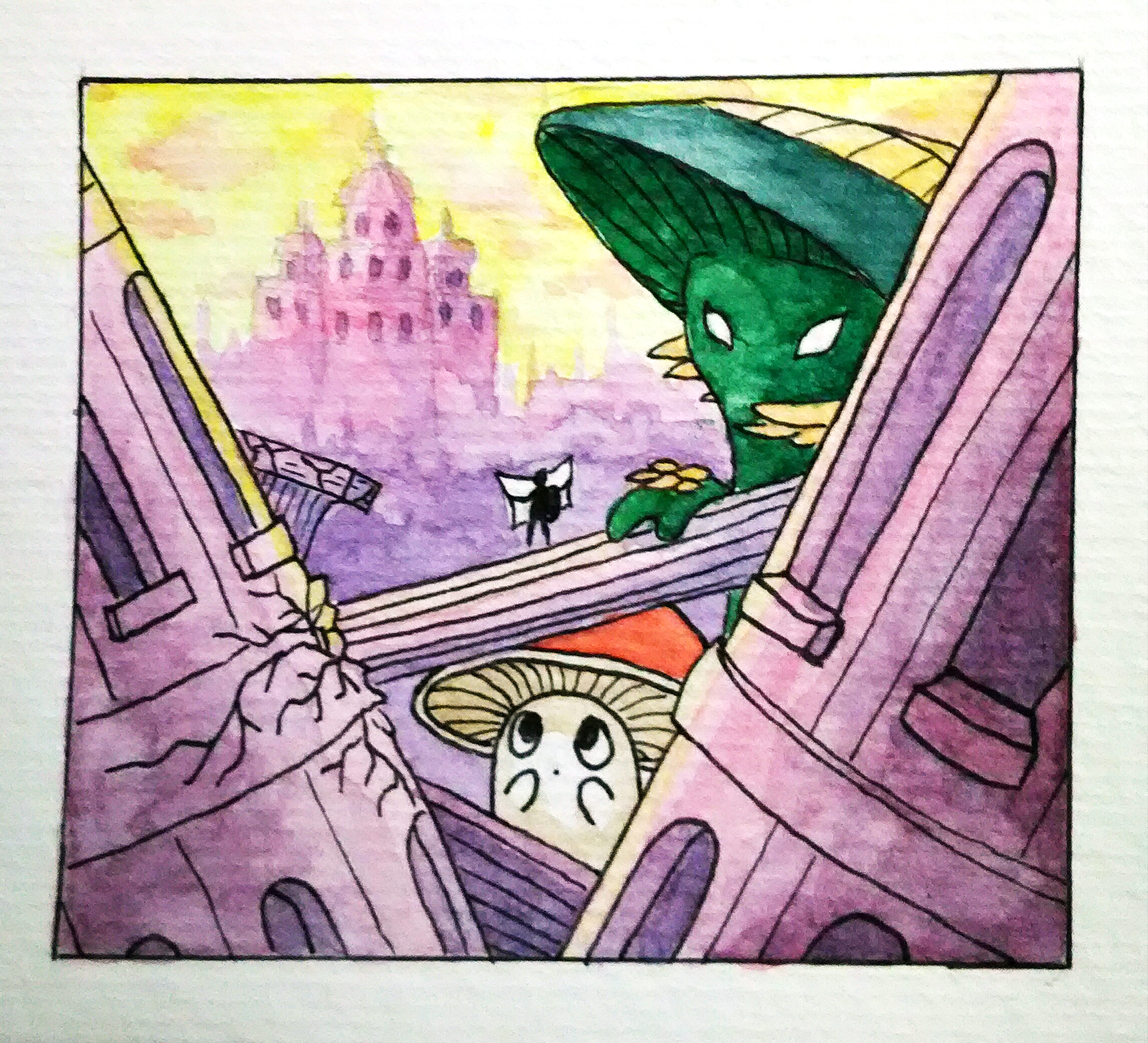 Mushroom giants and ruins
