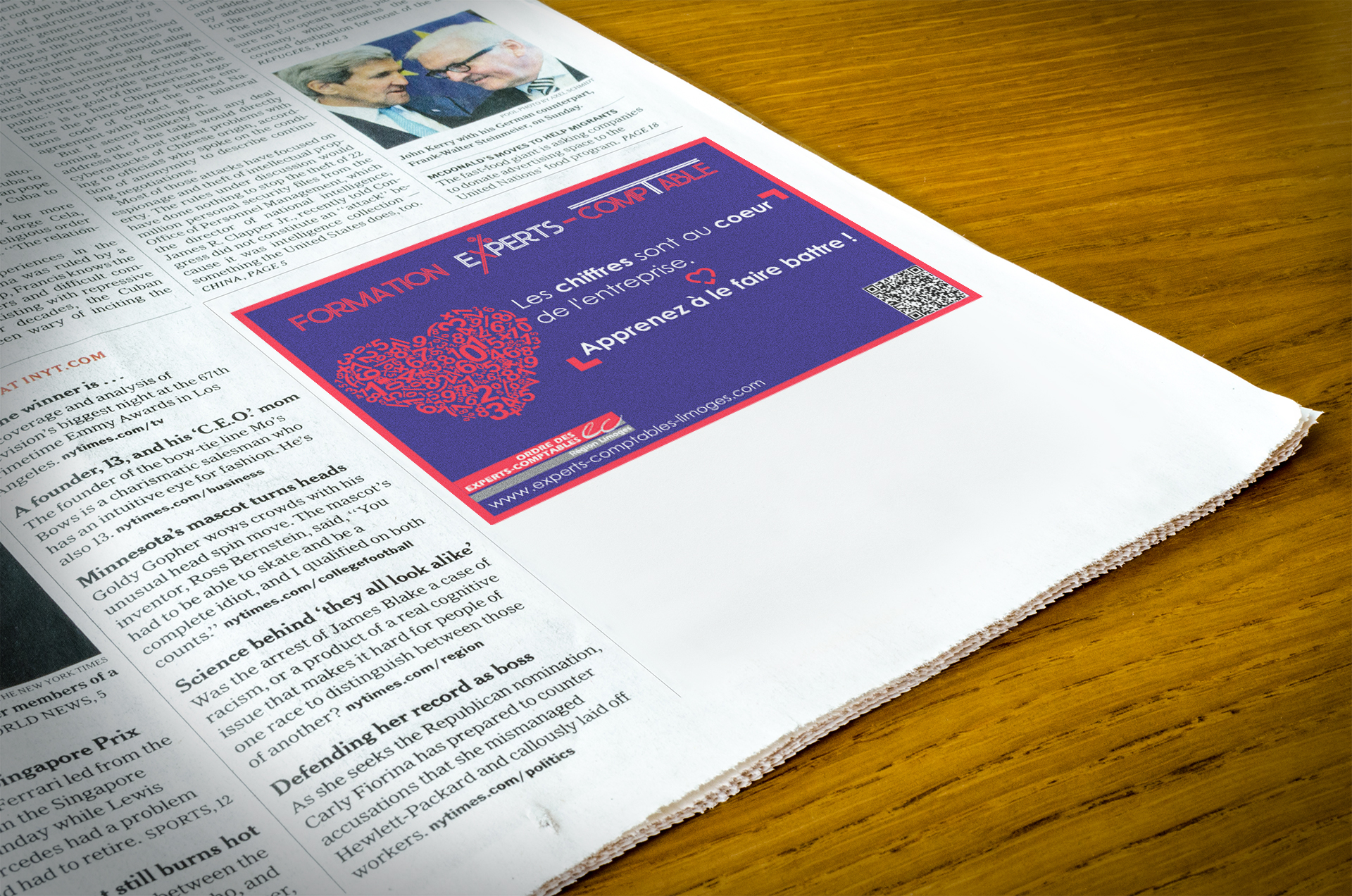 Publicité formation Experts-Comptables mockup n°2