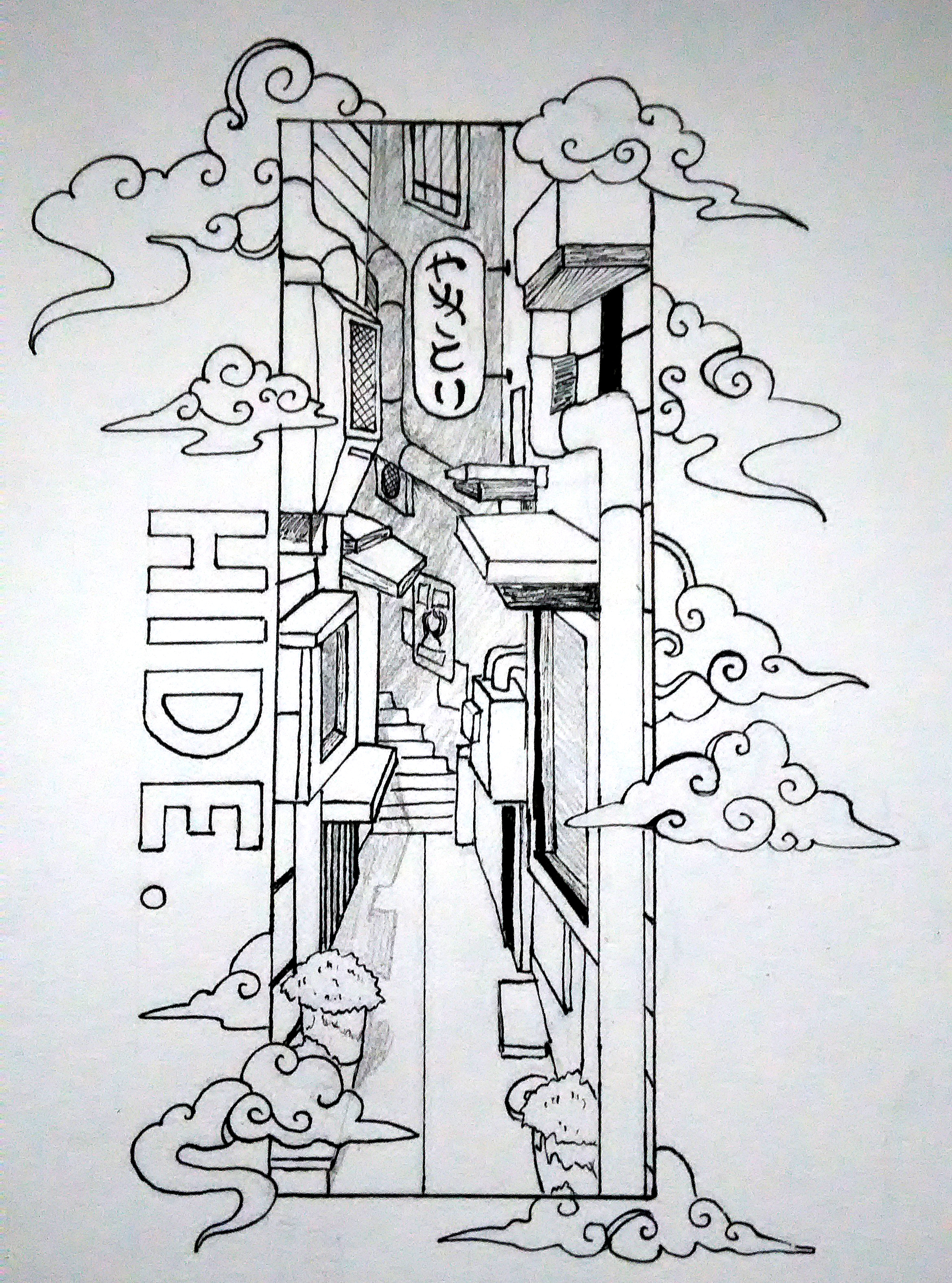 Hide.
