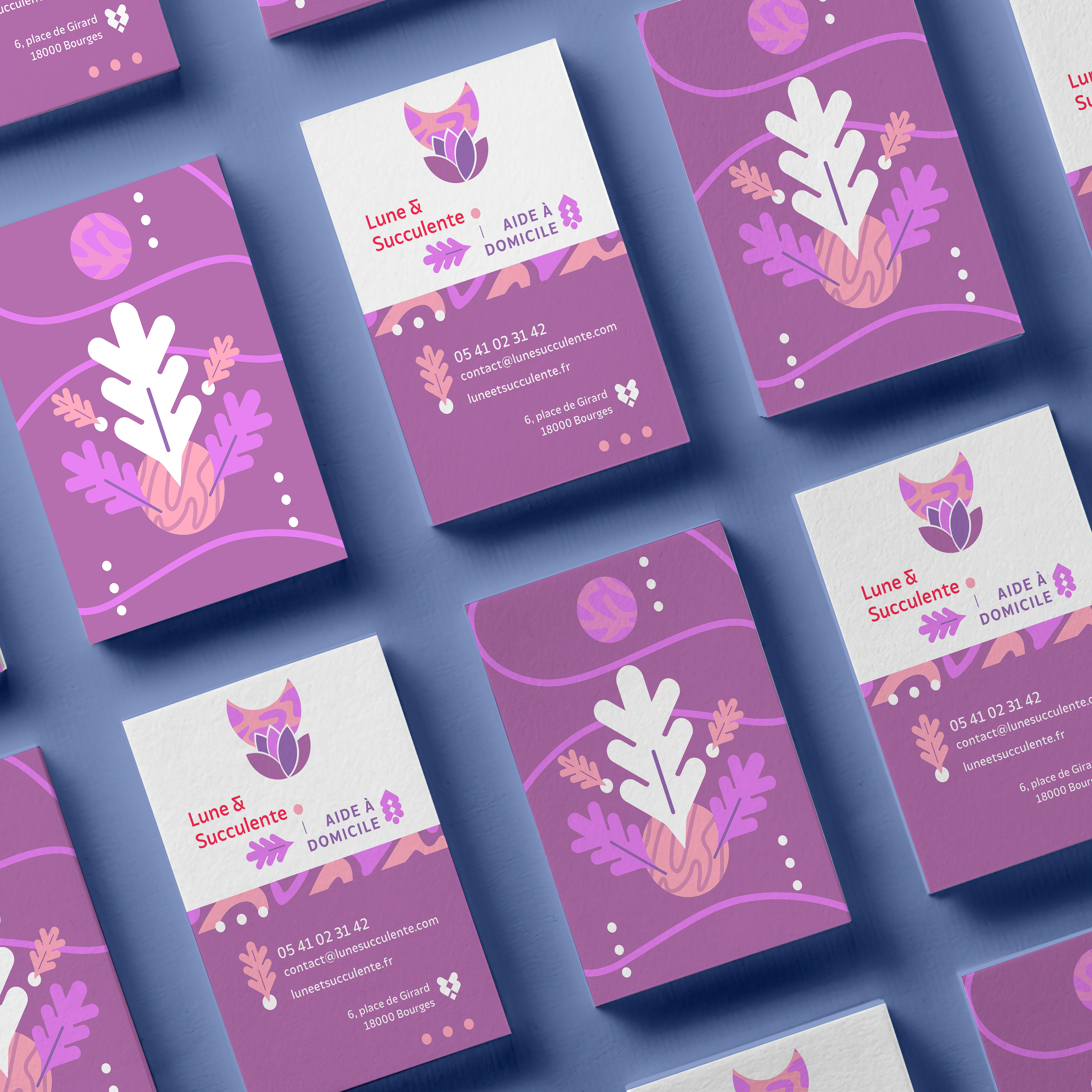Carte de visite Lune&Succulente