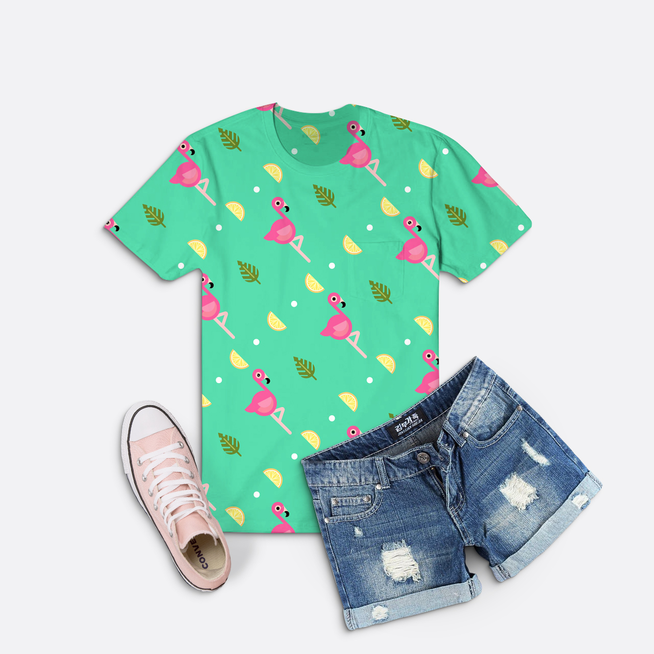 Flamingo Shirt - T-shirt avec le motif Flamingo