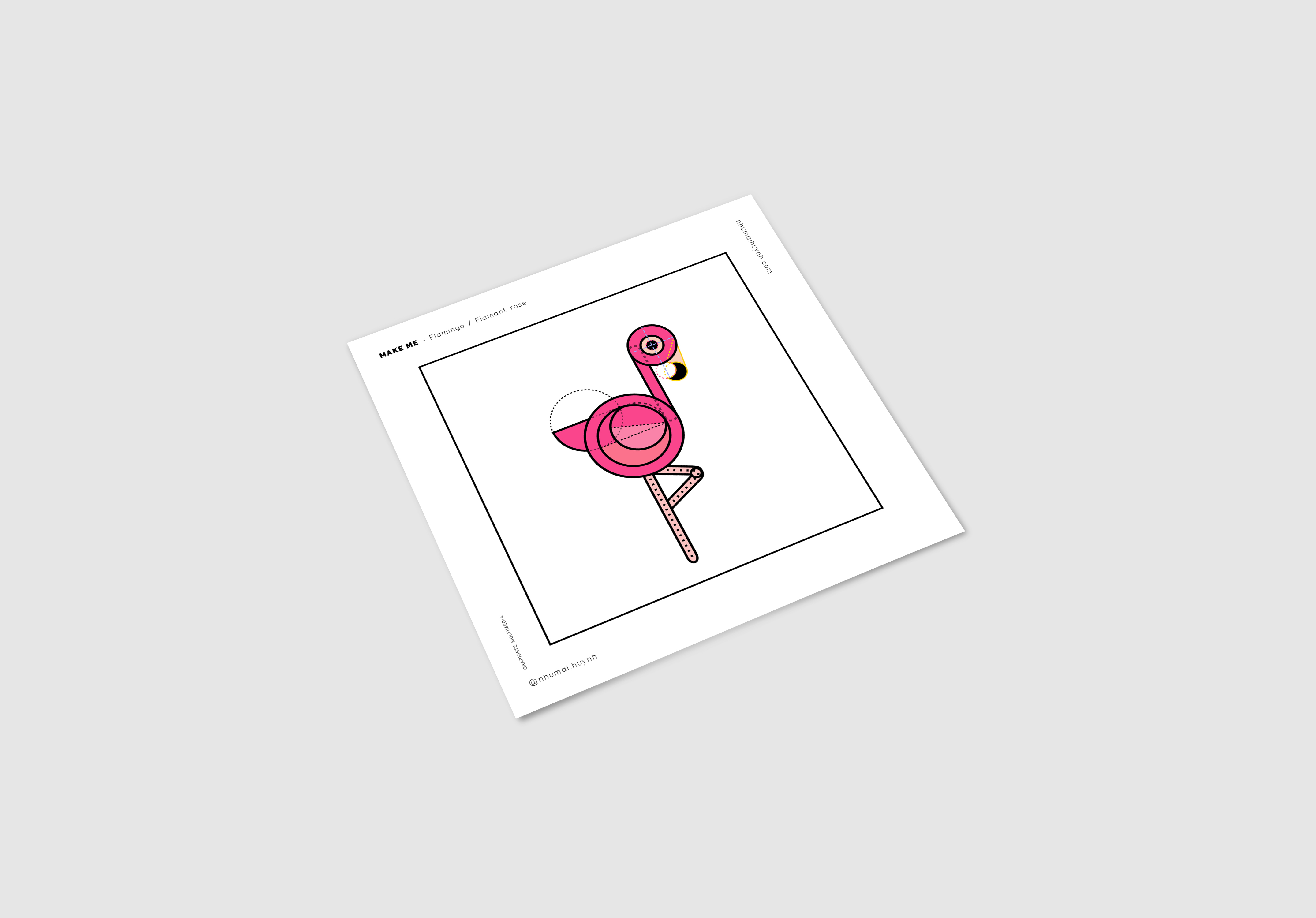 Mockup Make me a Flamingo
