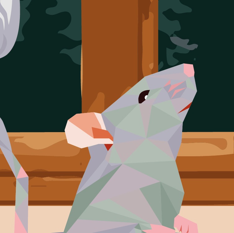 La souris de Cendre - Tête