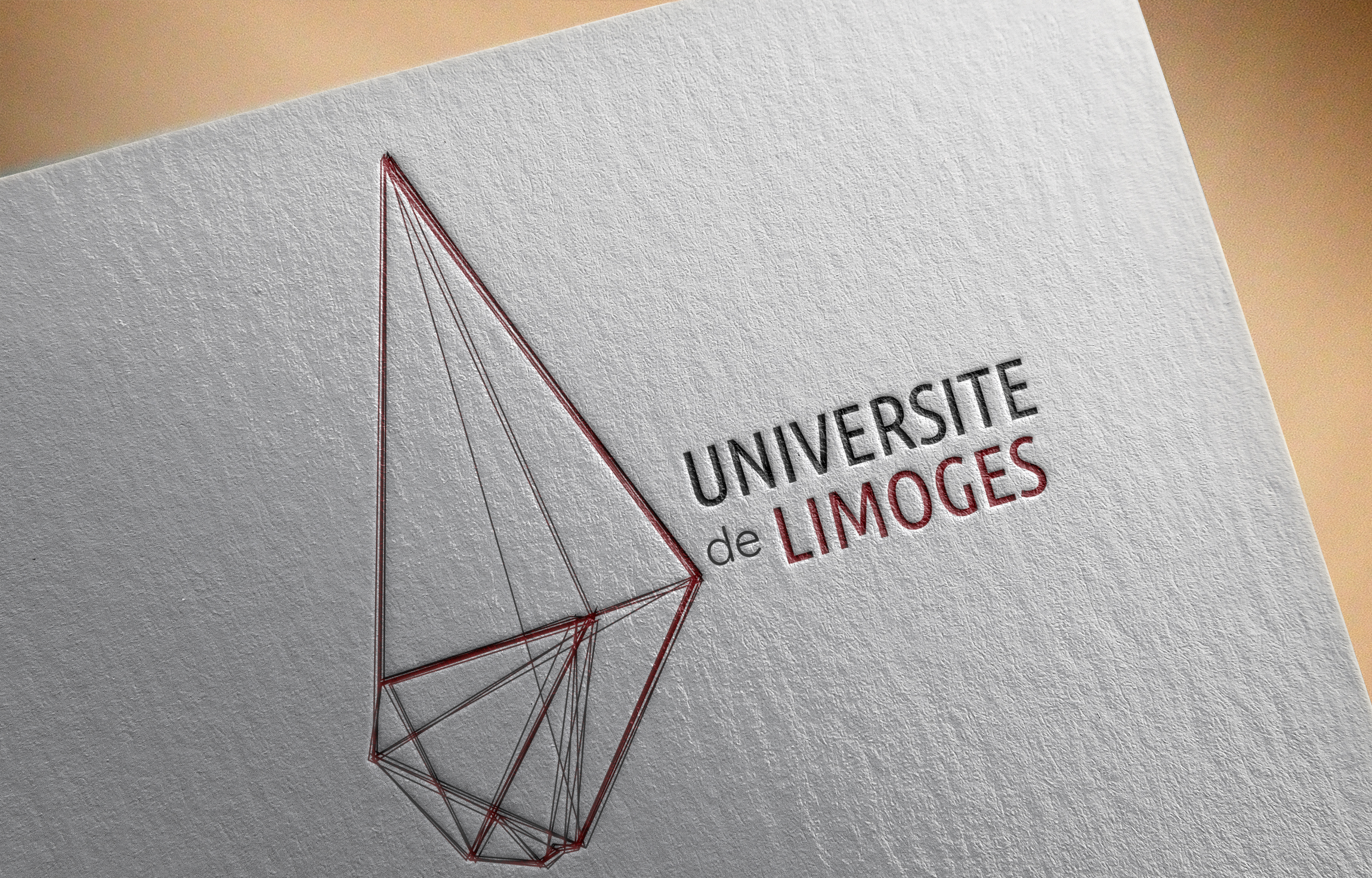 Mockup du nouveau logo de l'Université de Limoges