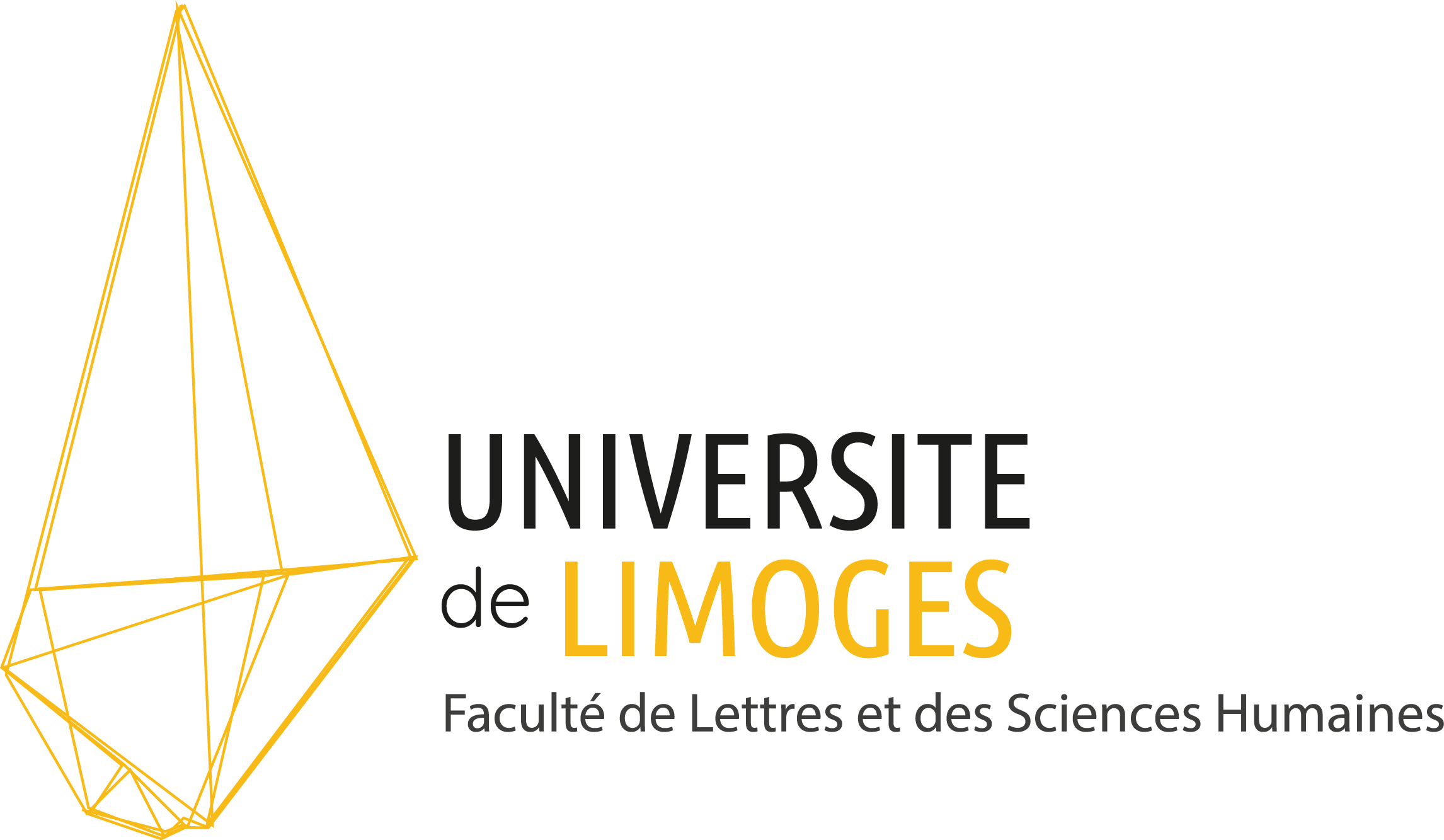 Recréation du logo de l'Université de Limoges appliqué sur la FAC de Lettres et des Sciences Humaines