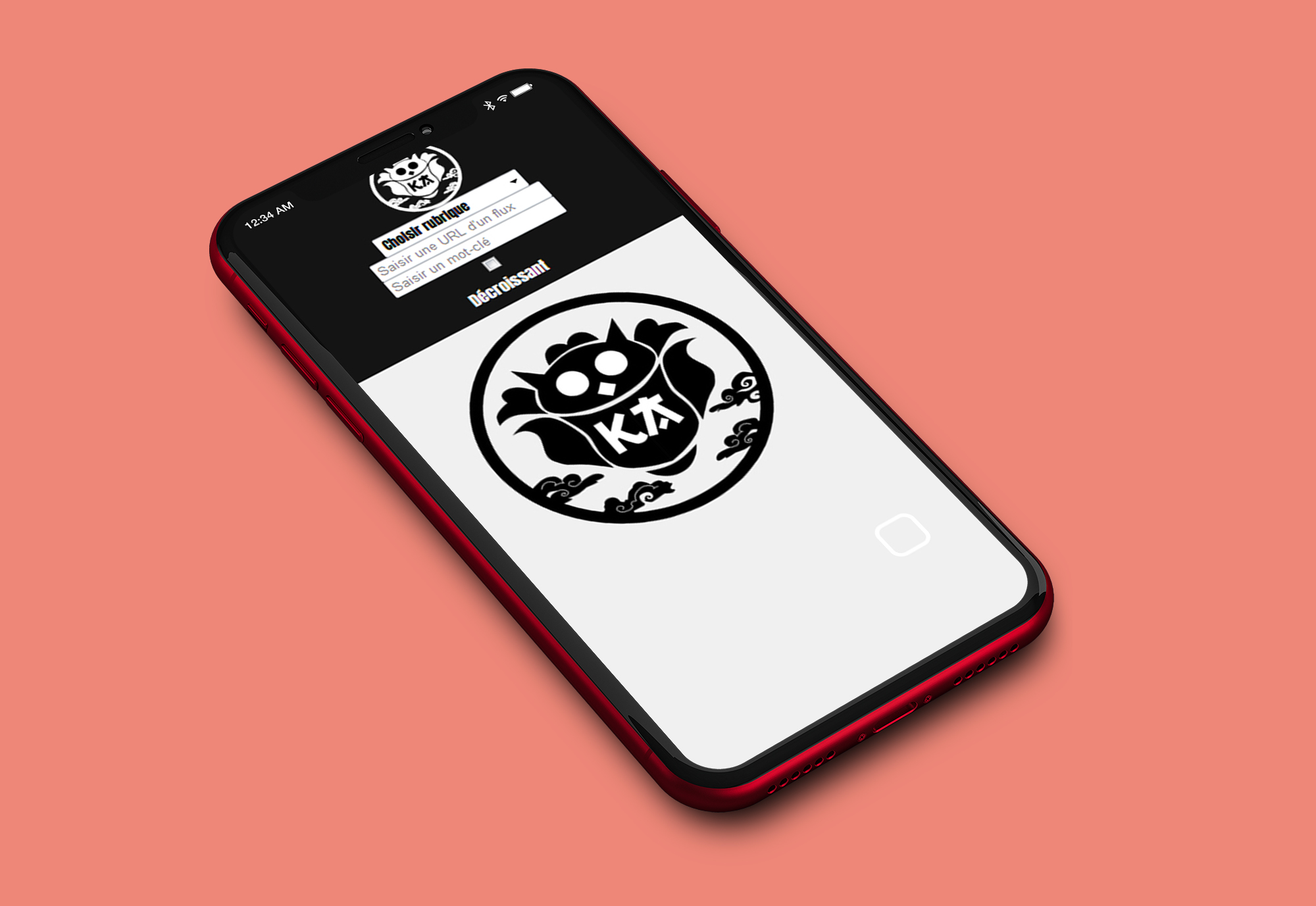 Kumo Apps menu