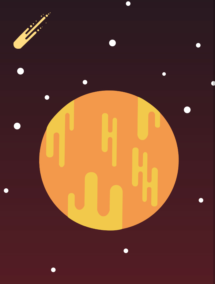 Space landing page first view